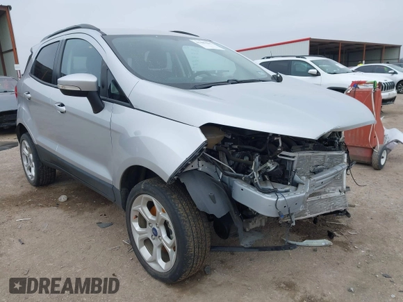 2022 Ford EcoSport SE with VIN MAJ6S3GL8NC469922, listed as a IAAI auction lot 41489102 with 18,910 mi miles. Bid and sale history available at carsss.com. Image 1.