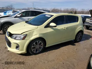 2017 Chevrolet Sonic LT with VIN 1G1JD6SB1H4156667, listed as a Copart auction lot 46498505 with 144,333 mi miles and Salvage title. Bid and sale history available at DreamBid. Image 1.