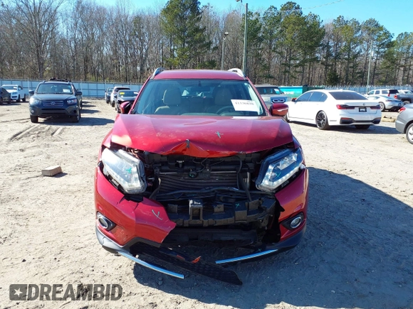 2015 Nissan Rogue SL with VIN 5N1AT2MTXFC927747, listed as a IAAI auction lot 41336830 with 82,098 mi miles. Bid and sale history available at carsss.com. Image 6.