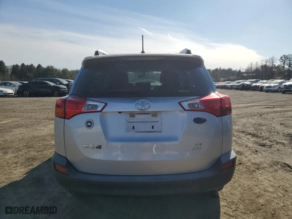 2015 Toyota RAV4 LE with VIN JTMBFREV7FJ046086, listed as a Copart auction lot 48578555 with 104,734 mi miles and Salvage Title. Bid and sale history available at carsss.com. Image 6.