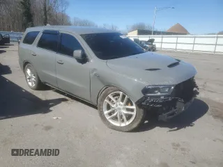 2021 Dodge Durango R/T with VIN 1C4SDJCT4MC661799, listed as a Copart auction lot 50196545 with 102,961 mi miles and Salvage Title. Bid and sale history available at DreamBid. Image 4.