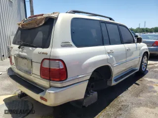 2001 Lexus LX 470 with VIN JTJHT00W613501194, listed as a Copart auction lot 58038914 with 312,193 mi miles and Salvage Title. Bid and sale history available at carsss.com. Image 3.