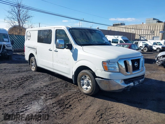2012 Nissan NV SV with VIN 1N6AF0KY4CN114061, listed as a IAAI auction lot 41613940 with 115,052 mi miles. Bid and sale history available at carsss.com. Image 1.