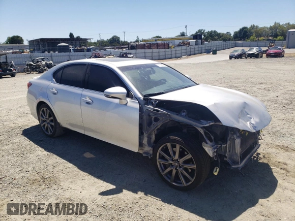 2014 Lexus GS 350 with VIN JTHCE1BL1E5021086, listed as a Copart auction lot 61156224 with 135,375 mi miles and Salvage Title. Bid and sale history available at DreamBid. Image 4.