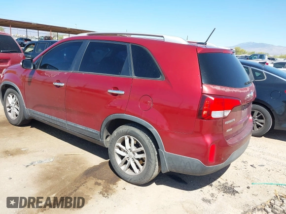 2014 Kia Sorento LX with VIN 5XYKT4A6XEG483251, listed as a IAAI auction lot 41987309 with 237,559 mi miles. Bid and sale history available at carsss.com. Image 3.