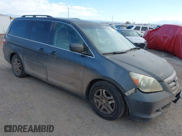 2006 Honda Odyssey EX with VIN 5FNRL38406B452001, listed as a IAAI auction lot 41686017 with 374,896 mi miles. Bid and sale history available at carsss.com. Image 1.