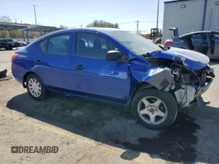 2014 Nissan Versa SV with VIN 3N1CN7AP1EL850025, listed as a Copart auction lot 52636905 with Not Provided miles and Salvage Title. Bid and sale history available at DreamBid. Image 4.