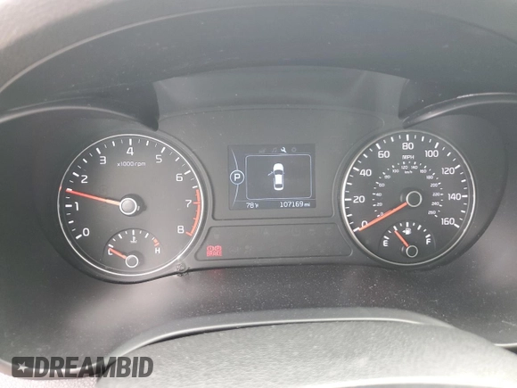 2018 Kia Optima S with VIN 5XXGT4L3XJG188402, listed as a Copart auction lot 57156235 with 107,169 mi miles and Salvage title. Bid and sale history available at DreamBid. Image 9.