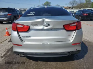 2014 Kia Optima LX with VIN 5XXGM4A75EG299240, listed as a Copart auction lot 52168545 with 140,196 mi miles and Salvage Title. Bid and sale history available at carsss.com. Image 6.