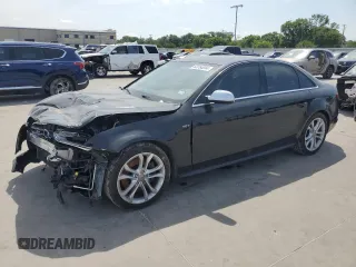 2015 Audi S4 Premium Plus with VIN WAUDGAFL2FA121746, listed as a Copart auction lot 60754044 with 124,848 mi miles and Salvage Title. Bid and sale history available at carsss.com. Image 1.
