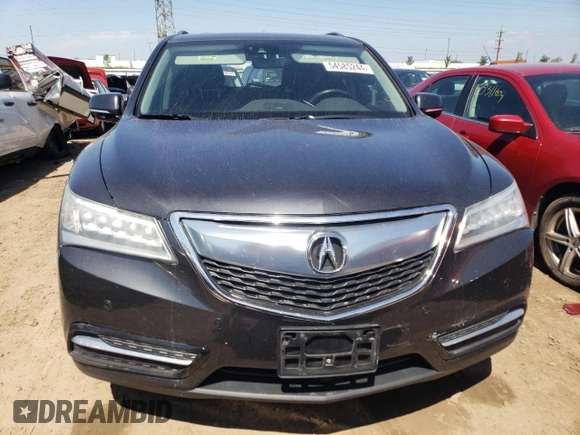 2016 Acura MDX w/Advance with VIN 5FRYD4H93GB001669, listed as a Copart auction lot 54585244 with 159,429 mi miles and Salvage Title. Bid and sale history available at carsss.com. Image 5.