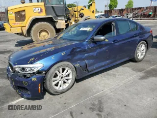 2019 BMW 5 Series M550i xDrive with VIN WBAJB9C51KB464722, listed as a Copart auction lot 53575135 with 70,187 mi miles and Salvage title. Bid and sale history available at DreamBid. Image 1.