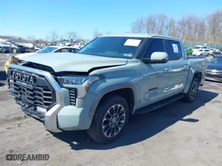 2024 Toyota Tundra 4WD Limited with VIN 5TFJA5DB1RX217281, listed as a IAAI auction lot 41828907 with 15,708 mi miles. Bid and sale history available at carsss.com. Image 2.