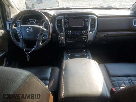 2016 Nissan Titan Platinum Reserve with VIN 1N6BA1F48GN507244, listed as a Copart auction lot 63213795 with 115,124 mi miles and Salvage title. Bid and sale history available at DreamBid. Image 8.