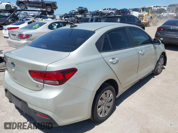 2018 Kia Rio LX with VIN 3KPA24AB2JE137858, listed as a IAAI auction lot 42016321 with 136,728 mi miles. Bid and sale history available at carsss.com. Image 4.