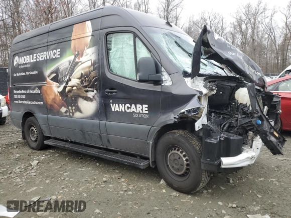 2020 Mercedes-Benz Sprinter with VIN W1W4EBHY1LP210907, listed as a Copart auction lot 83762734 with Not Provided miles and Salvage Title. Bid and sale history available at DreamBid. Image 4.