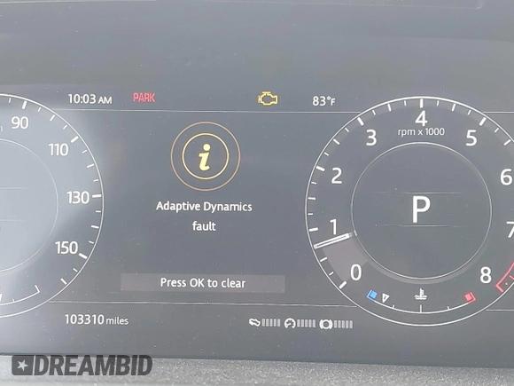 2018 Land Rover Range Rover with VIN SALGR2RV7JA395524, listed as a IAAI auction lot 42298825 with 103,310 mi miles and . Bid and sale history available at DreamBid. Image 7.
