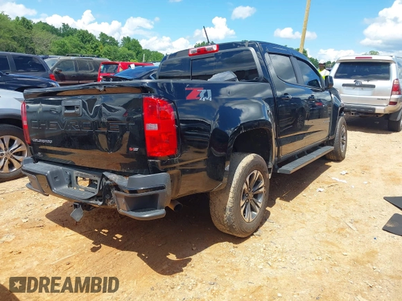 2022 Chevrolet Colorado 4WD Z71 z VIN 1GCGTDEN5N1327500, wystawiony jako IAAI lot #42265450 z przebiegiem 48 680 mil mil oraz . Historia ofert i sprzedaży dostępna na DreamBid. Obrazek 4.