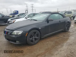 2009 BMW 6 Series 650i with VIN WBAEB53589C224534, listed as a Copart auction lot 47969605 with 180,113 mi miles and Clean Title. Bid and sale history available at carsss.com. Image 1.