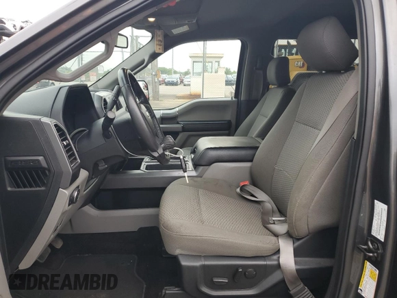 2019 Ford F-150 XL with VIN 1FTEW1E41KFC39126, listed as a Copart auction lot 61358815 with 43,765 mi miles and Salvage title. Bid and sale history available at DreamBid. Image 7.