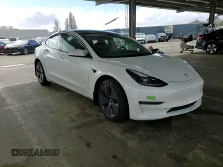 2023 Tesla Model 3 with VIN 5YJ3E1EA7PF488316, listed as a Copart auction lot 49655325 with 60,589 mi miles and Salvage Title. Bid and sale history available at DreamBid. Image 10.