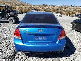 2007 Kia Spectra EX with VIN KNAFE122575008783, listed as a Copart auction lot 73116174 with 165,826 mi miles and Salvage Title. Bid and sale history available at carsss.com. Image 6.