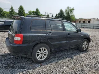 2006 Toyota Highlander with VIN JTEDW21A760014419, listed as a Copart auction lot 60360015 with 210,775 mi miles and Salvage title. Bid and sale history available at DreamBid. Image 3.