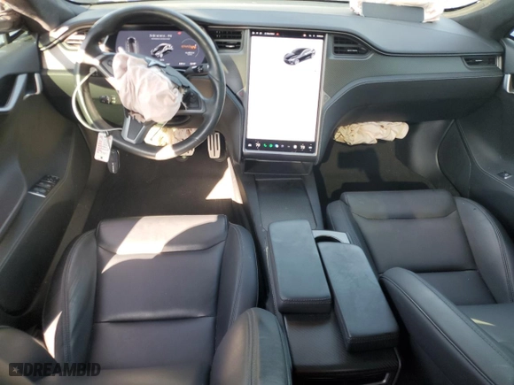 2020 Tesla Model S Performance with VIN 5YJSA1E49LF398581, listed as a Copart auction lot 50723735 with 28,534 mi miles and Salvage Title. Bid and sale history available at carsss.com. Image 8.