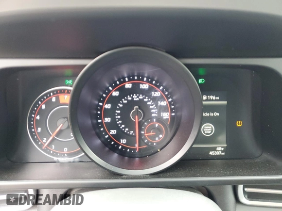 2022 Hyundai Elantra SEL with VIN KMHLM4AG4NU321006, listed as a Copart auction lot 50836235 with 45,307 mi miles and Salvage Title. Bid and sale history available at DreamBid. Image 9.