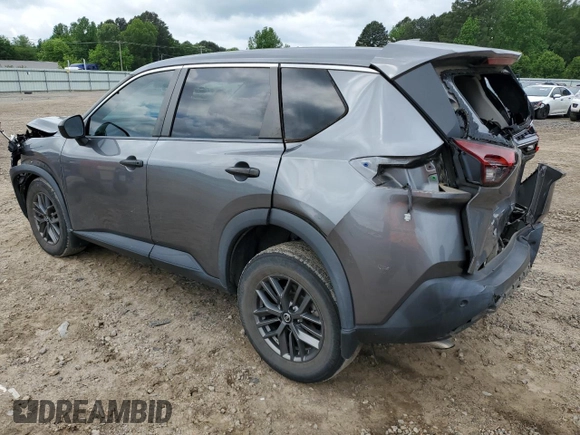 2021 Nissan Rogue S with VIN 5N1AT3AA2MC847641, listed as a Copart auction lot 54755195 with 62,121 mi miles and Salvage title. Bid and sale history available at DreamBid. Image 2.