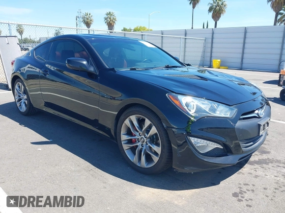 2013 Hyundai Genesis Coupe Track z VIN KMHHU6KJ6DU089065, wystawiony jako IAAI lot #42224509 z przebiegiem 104 918 mil mil oraz . Historia ofert i sprzedaży dostępna na DreamBid. Obrazek 1.