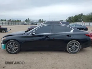 2018 Infiniti Q50 3.0t LUXE with VIN JN1EV7AP1JM351153, listed as a IAAI auction lot 41589119 with 103,915 mi miles. Bid and sale history available at carsss.com. Image 14.
