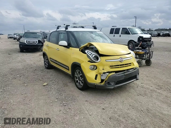 2014 FIAT 500L Trekking with VIN ZFBCFADH3EZ004146, listed as a Copart auction lot 86644234 with Not Provided miles and Salvage Title. Bid and sale history available at DreamBid. Image 10.