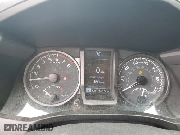 2021 Toyota Tacoma SR with VIN 3TYCZ5AN9MT010768, listed as a Copart auction lot 53961455 with 55,822 mi miles and Salvage title. Bid and sale history available at DreamBid. Image 9.