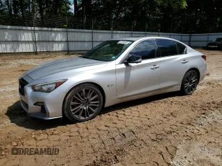 2018 Infiniti Q50 Red Sport 400 с VIN JN1FV7AP9JM461646, выставлен на аукционе Copart как лот 55785605 с пробегом 101 747 миль миль и Списание • Salvage title. История ставок и продаж доступна на DreamBid. Изображение 1.