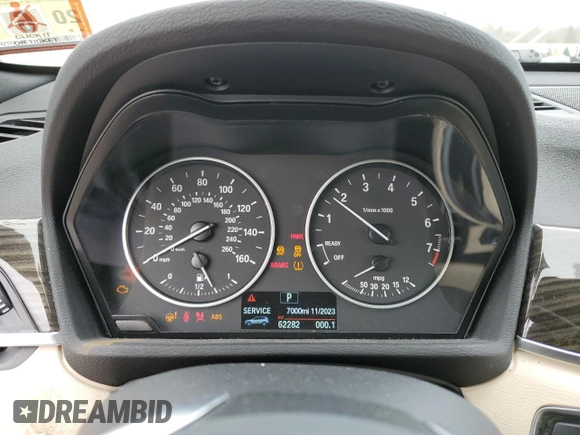 2016 BMW X1 xDrive28i with VIN WBXHT3C36GP884211, listed as a Copart auction lot 41121133 with 62,282 mi miles. Bid and sale history available at carsss.com. Image 9.