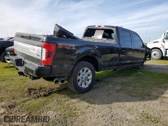 2017 Ford F-350 Platinum with VIN 1FT8W3BT6HEE47814, listed as a Copart auction lot 45143945 with Not provided miles and Salvage title. Bid and sale history available at DreamBid. Image 3.