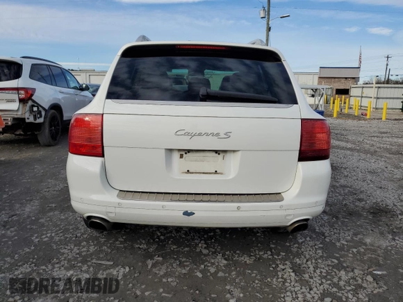 2005 Porsche Cayenne S with VIN WP1AB29P05LA63940, listed as a Copart auction lot 88130885 with 173,316 mi miles and Salvage Title. Bid and sale history available at carsss.com. Image 6.