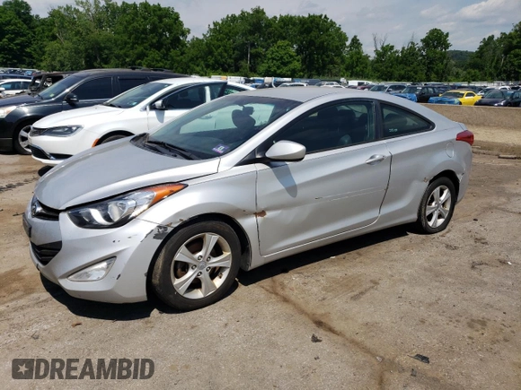 2013 Hyundai Elantra Coupe GS PZEV with VIN KMHDH6AE7DU005391, listed as a Copart auction lot 85432274 with 228,309 mi miles and Non Repairable. Bid and sale history available at carsss.com. Image 1.