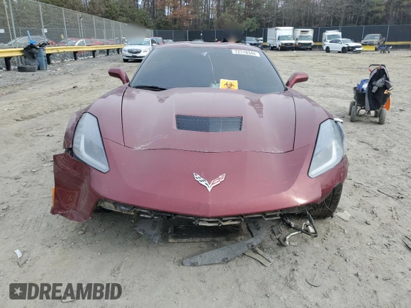 2019 Chevrolet Corvette Grand Sport 2LT with VIN 1G1YY2D70K5103755, listed as a Copart auction lot 81517914 with 0 mi miles and Salvage Title. Bid and sale history available at carsss.com. Image 5.