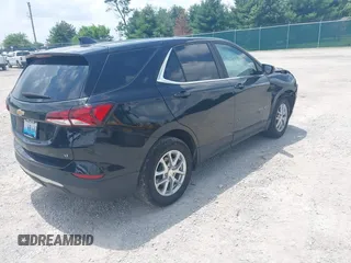 2023 Chevrolet Equinox LT with VIN 3GNAXJEG2PL215136, listed as a IAAI auction lot 42410962 with 61,490 mi miles and . Bid and sale history available at DreamBid. Image 4.