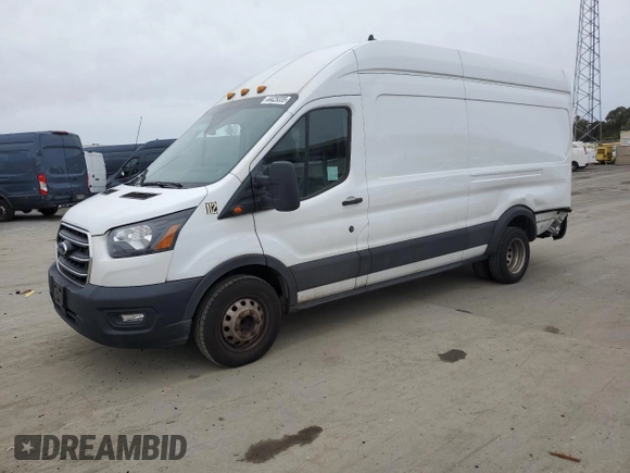2020 Ford Transit Cargo with VIN 1FTBF4XG7LKB21098, listed as a Copart auction lot 44429335 with 163,011 mi miles and Salvage Title. Bid and sale history available at DreamBid. Image 1.