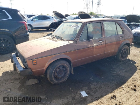1980 Volkswagen Rabbit z VIN 17A0947753, wystawiony jako Copart lot #51306594 z przebiegiem 108 669 mil mil oraz Czysty tytuł • Clean title. Historia ofert i sprzedaży dostępna na DreamBid. Obrazek 1.