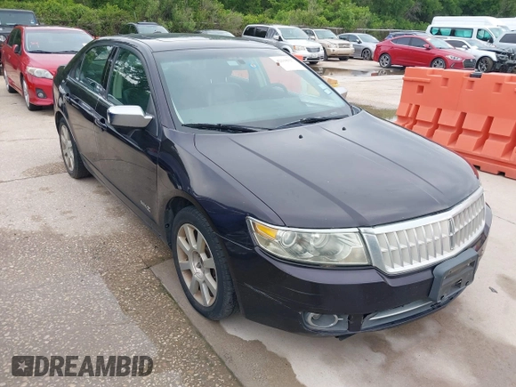 2007 Lincoln MKZ with VIN 3LNHM26T57R609904, listed as a IAAI auction lot 42118327 with 85,415 mi miles. Bid and sale history available at carsss.com. Image 1.