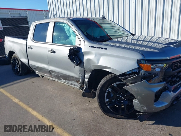 2024 Chevrolet Silverado 1500 Custom with VIN 3GCPDBEK8RG107525, listed as a IAAI auction lot 41262199 with 16,985 mi miles and . Bid and sale history available at DreamBid. Image 1.