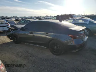 2025 Honda Civic Sedan Sport with VIN 2HGFE2F51SH538376, listed as a Copart auction lot 47238545 with 15,974 mi miles and Salvage Title. Bid and sale history available at carsss.com. Image 2.