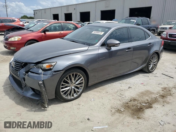 2014 Lexus IS 250 with VIN JTHBF1D20E5005622, listed as a Copart auction lot 54598975 with 107,547 mi miles and Salvage Title. Bid and sale history available at carsss.com. Image 1.
