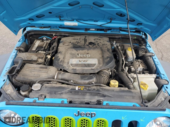 2018 Jeep Wrangler JK Unlimited Sport S with VIN 1C4BJWDG7JL888701, listed as a Copart auction lot 81190784 with 94,285 mi miles and Salvage Title. Bid and sale history available at carsss.com. Image 13.