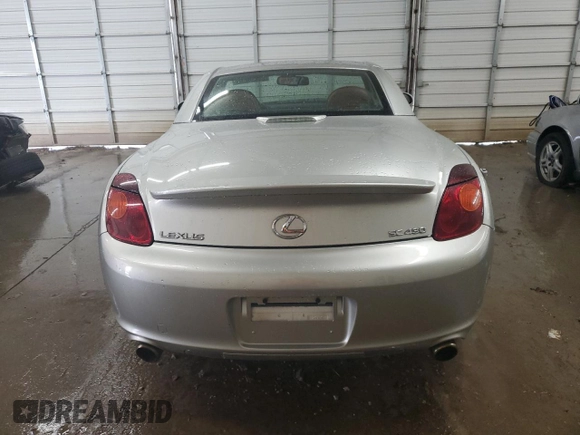 2003 Lexus SC 430 with VIN JTHFN48Y530038467, listed as a Copart auction lot 54416015 with 167,053 mi miles and Salvage Title. Bid and sale history available at DreamBid. Image 6.
