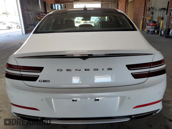 2022 Genesis G80 2.5T with VIN KMTGB4SC7NU092264, listed as a Copart auction lot 64142425 with 72,389 mi miles and Salvage title. Bid and sale history available at DreamBid. Image 6.